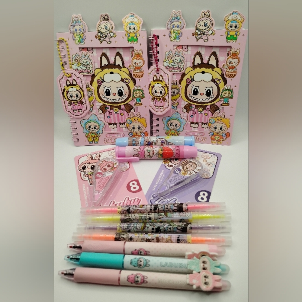 Labubu Stationary Bundle Note/Stickerbooks & Lots More